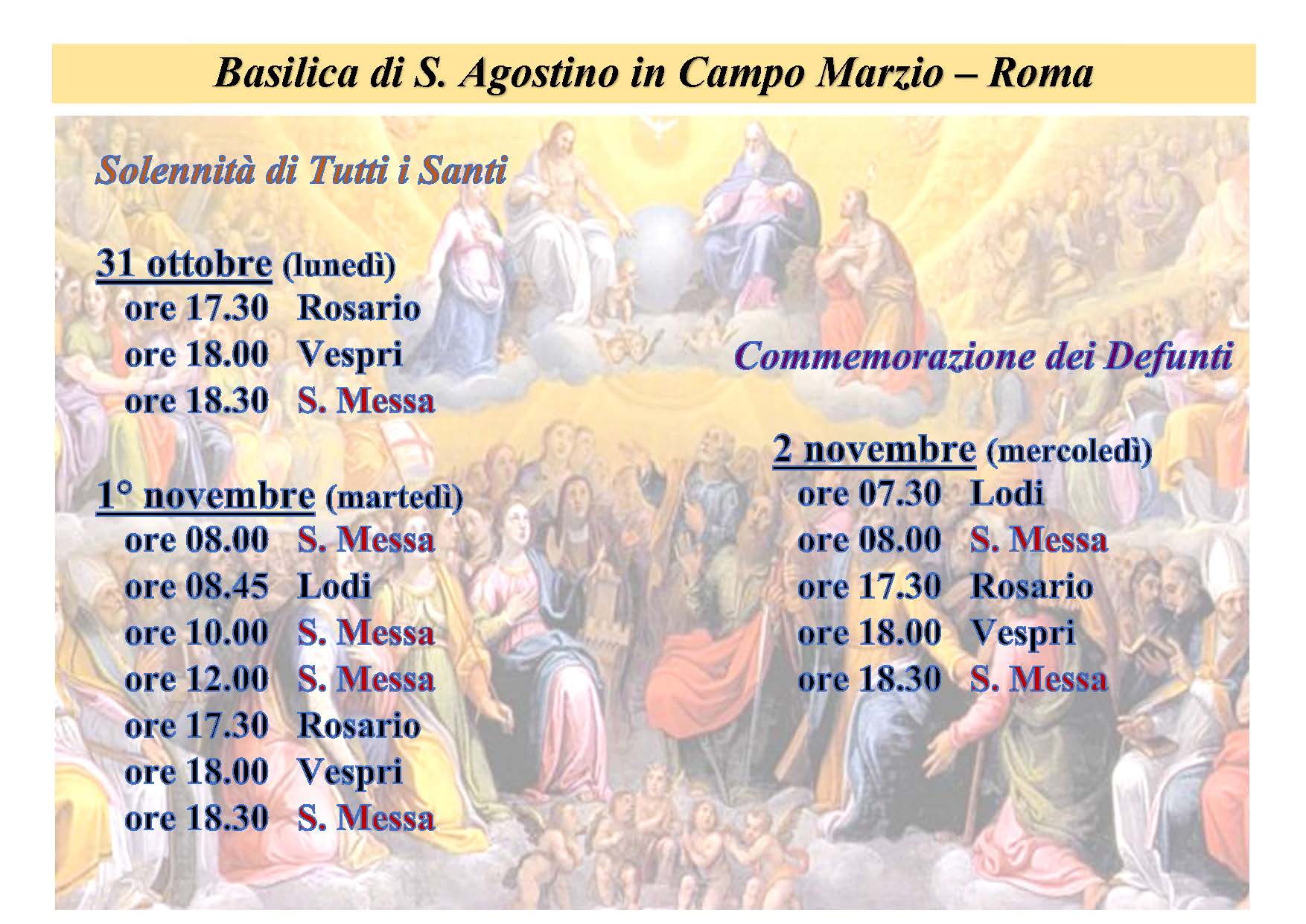 Solennità di Tutti i Santi. Gli appuntamenti in Basilica - Basilica di